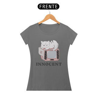 Nome do produto CAMISETA BABY LONG ESTONADA, INNOCENT CAT