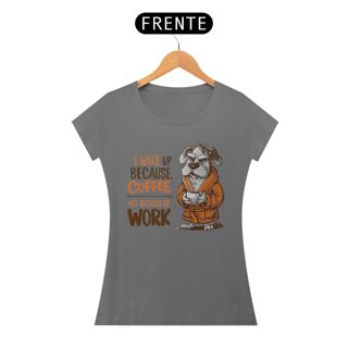 Nome do produto CAMISETA BABY LONG ESTONADA, DOG COFFEE