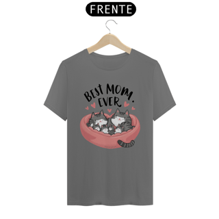 Nome do produto CAMISETA T-SHIRT ESTONADA CAT, BEST MOM EVER 
