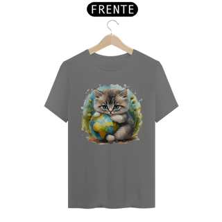 Nome do produto CAMISETA T-SHIRT ESTONADA, CAT PLANETA