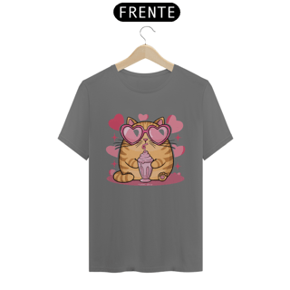 Nome do produto CAMISETA T-SHIRT ESTONADA, CAT LOVE