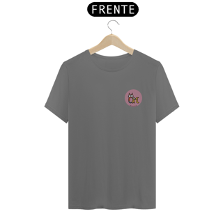 Nome do produto CAMISETA T-SHIRT ESTONADA, MINIMALISTA CAT LETRAS