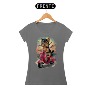 Nome do produto CAMISETA BABY LONG ESTONADA, DOG VESPA YORKSHIRE TERRIER