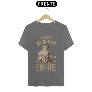 Nome do produto CAMISETA T-SHIRT ESTONADA, MY CAT IS MY ROMAN