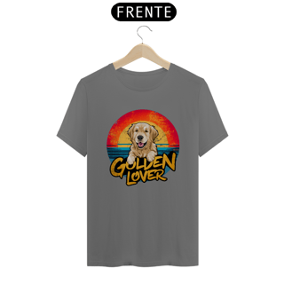 Nome do produto CAMISETA T-SHIRT ESTONADA, DOG GOLDEN LOVER