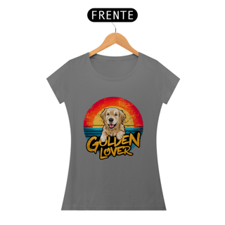 Nome do produto CAMISETA BABY LONG ESTONADA, DOG GOLDEN LOVER