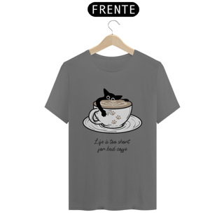 Nome do produto CAMSIETA T-SHIRT ESTONADA, CAT COFFEE