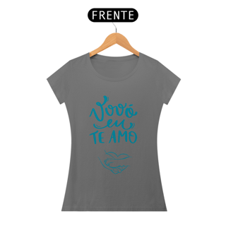 Nome do produto CAMISETA BABY LONG ESTONADA, PET VOVÓ EU TE AMO 