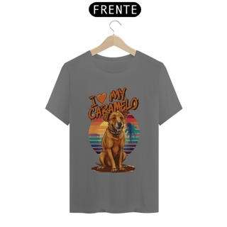 Nome do produto CAMISETA T-SHIRT ESTONADA DOG, I LOVE MY CARAMELO