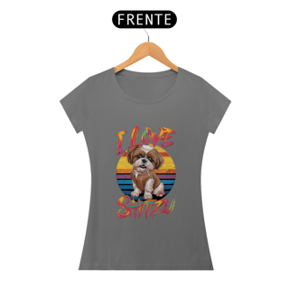 Nome do produto CAMISETA BABY LONG PRIME DOG, I LOVE SHIH-TZU