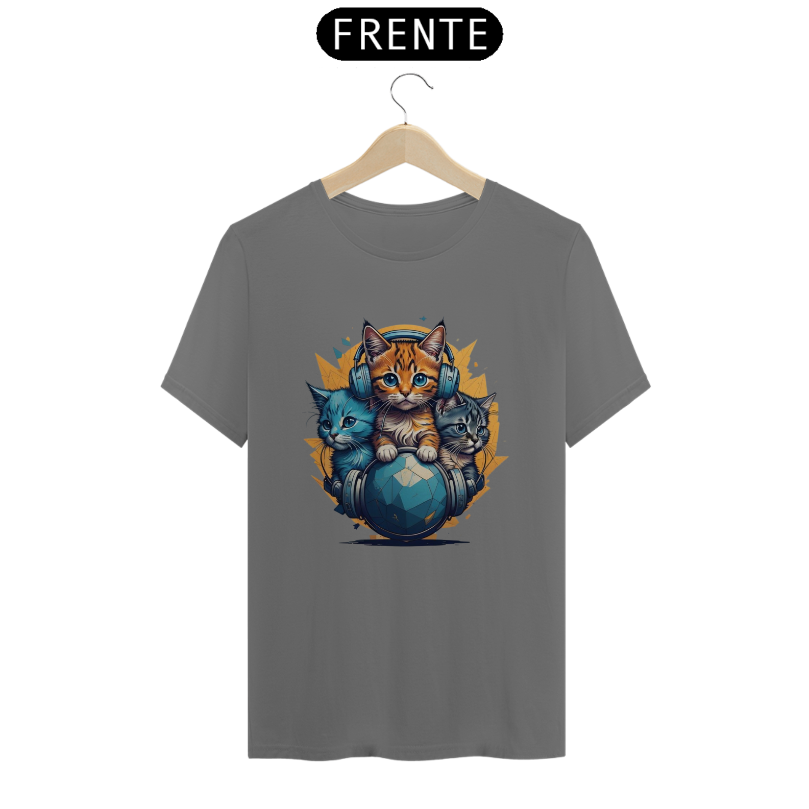 CAMISETA T-SHIRT ESTONADA, CAT