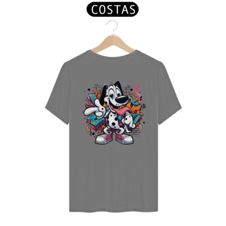 Nome do produto CAMISETA T-SHIRT ESTONADA COSTAS, DOG DÁLMATA 