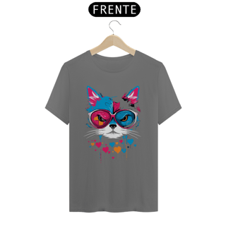 Nome do produto CAMISETA T-SHIRT ESTONADA, CAT LOVER