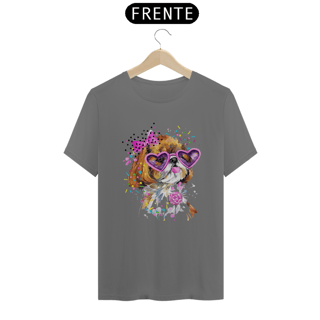 Nome do produto CAMISETA T-SHIRT ESTONADA, DOG SHIH-TZU FASHION