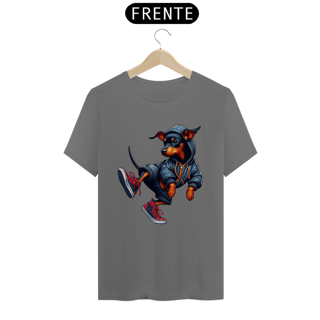 Nome do produto CAMISETA T-SHIRT ESTONADA, DOG PINSCHER STYLISH