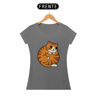 Nome do produto CAMISETA BABY LONG ESTONADA, CUTE CAT