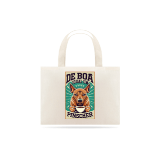 ECOBAG GRANDE CRU DOG DE BOA IGUAL UM PISCHER, 100% ALGODAO