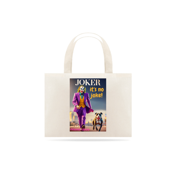ECOBAG GRANDE CRU, DOG JOKER, 100% ALGODAO