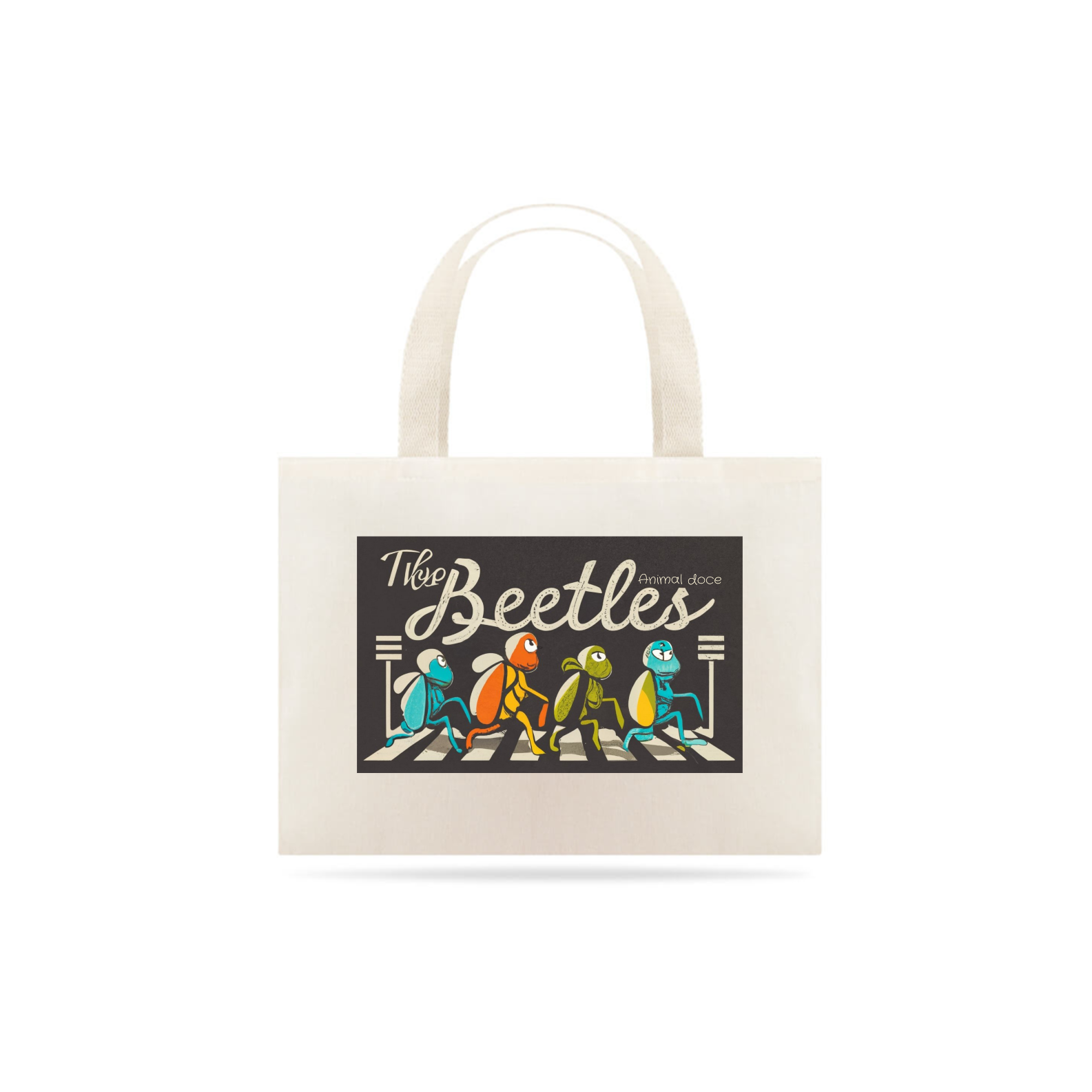 ECOBAG GRANDE CRU,THE BEETLES, 100% ALGODAO, P-M-G