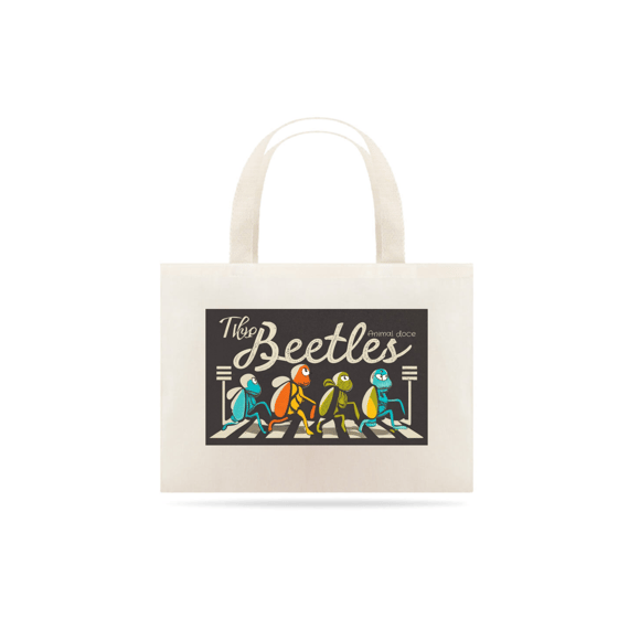 ECOBAG GRANDE CRU,THE BEETLES, 100% ALGODAO, P-M-G