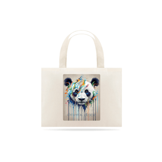 ECOBAG GRANDE CRU, 100% ALGODAO, PANDA COLOR