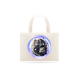 ECOBAG GRANDE CRU, WOLF YIN YANG, 100% ALGODAO