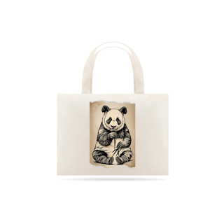 ECOBAG GRANDE CRU, PANDA PB, 100% ALGODAO