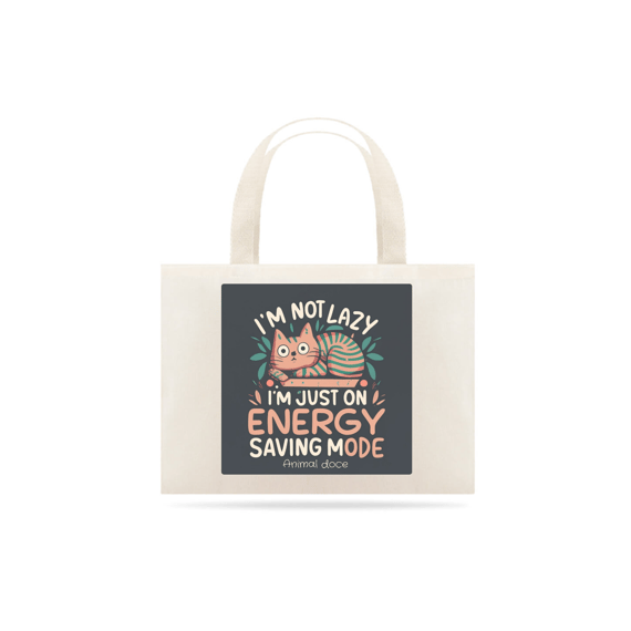 ECOBAG GRANDE CRU, CAT ENERGY, 100% ALGODAO