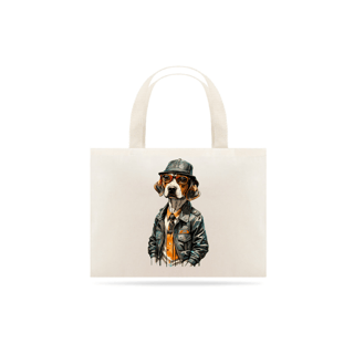 ECOBAG GRANDE CRU, DOG BEAGLE SHERLOCK HOLMES, 100%ALGODAO