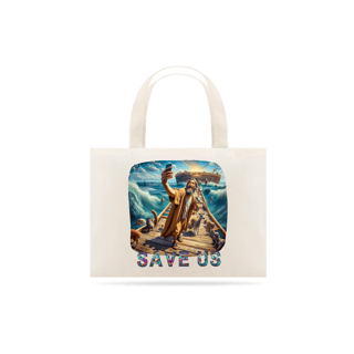 ECOBAG GRANDE CRU, SAVE US, 100%ALGODAO