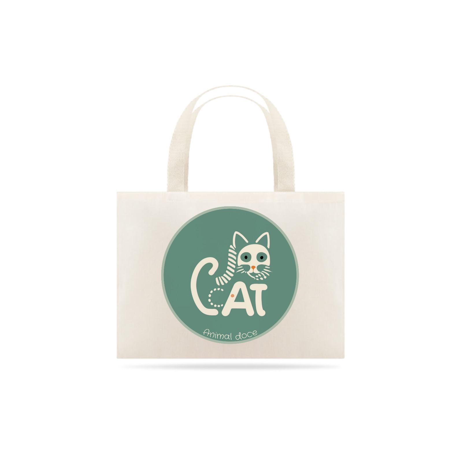 ECOBAG GRANDE CRU, CAT LETRAS, 100%ALGODAO.