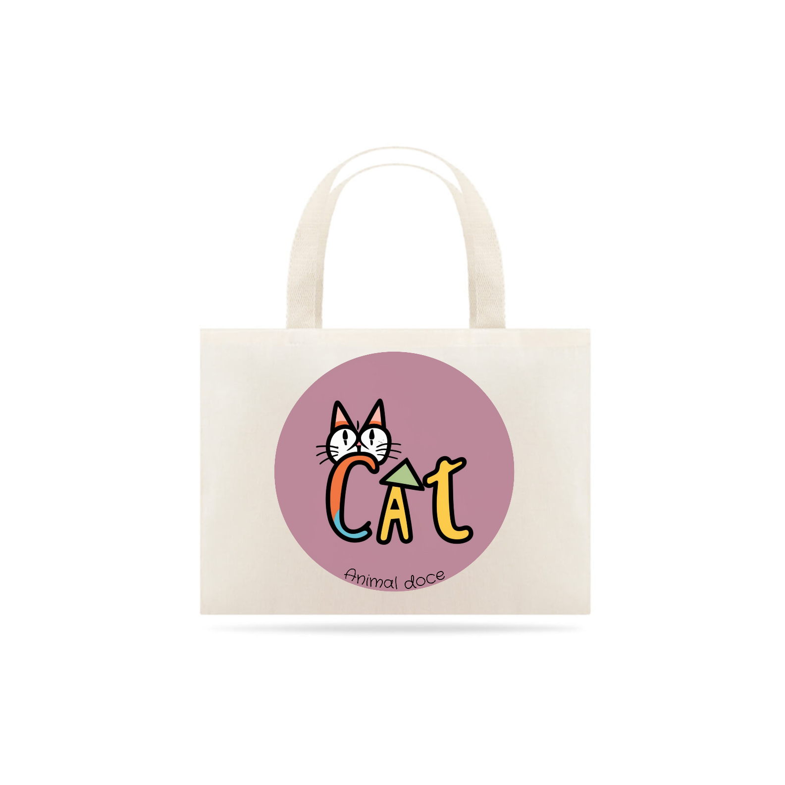 ECOBAG GRANDE CRU, CAT LETRAS, 100%ALGODAO.