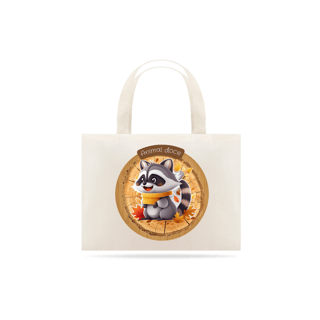 ECOBAG GRANDE CRU RACOON, 100%ALGODAO