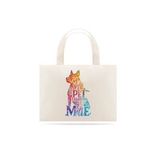 Nome do produto ECOBAG GRANDE CRU CAT, MÃE DE PET TAMBÉM E MÃE, 100%ALGODAO