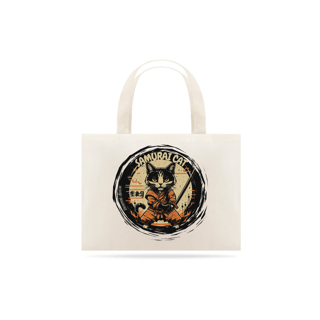 Nome do produto ECOBAG GRANDE CRU, SAMURAI CAT, 100%ALGODAO