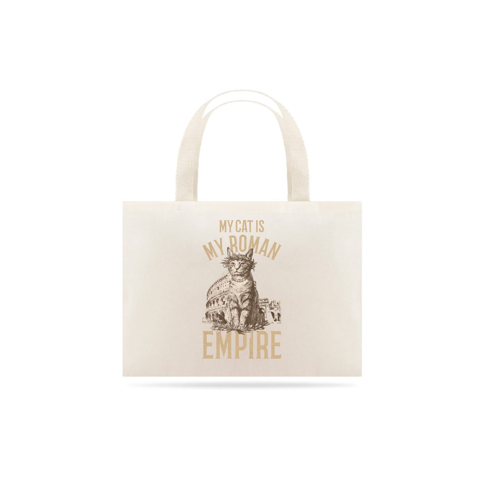 ECOBAG GRANDE CRU, MY CAT IS MY ROMAN EMPIRE, 100%ALGODAO