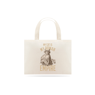 ECOBAG GRANDE CRU, MY CAT IS MY ROMAN EMPIRE, 100%ALGODAO