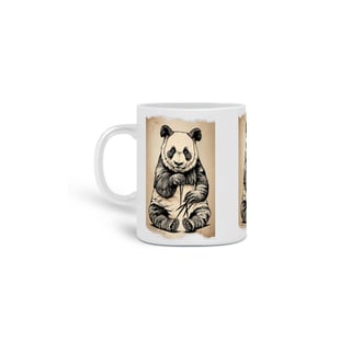 CANECA PERSONALIZADA CRIATIVA EM CERÂMICA, 325ML C/03 LADOS PANDA PB