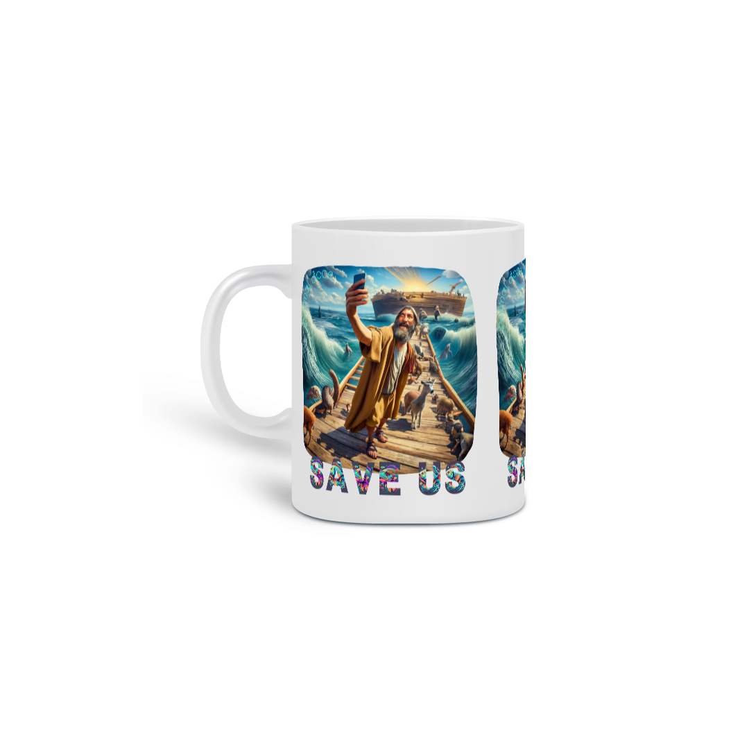 Nome do produto: CANECA PERSONALIZADA CRIATIVA EM CERÂMICA, 325ML C/03 LADOS JUST DO IT LATER 