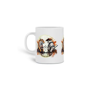 CANECA PERSONALIZADA CRIATIVA EM CERÂMICA, 325ML C/03 LADOS SAMURAI