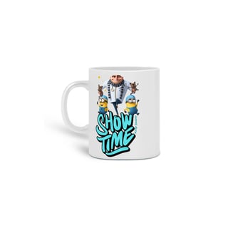 Nome do produto  CANECA PERSONALIZADA CRIATIVA EM CERÂMICA, 325ML C/02 LADOS MEU MALVADO FAVORITO SHOW TIME 