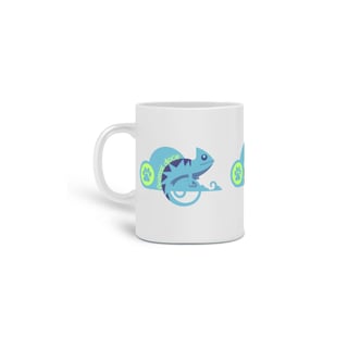 Nome do produto  CANECA PERSONALIZADA CRIATIVA EM CERÂMICA, 325ML C/03 LADOS LIZARD