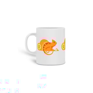 Nome do produto  CANECA PERSONALIZADA CRIATIVA EM CERÂMICA, 325ML C/03 LADOS LIZARD