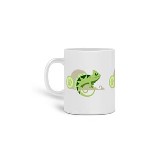 Nome do produto  CANECA PERSONALIZADA CRIATIVA EM CERÂMICA, 325ML C/03 LADOS, LIZARD 