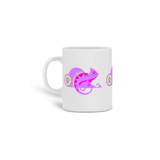 Nome do produto  CANECA PERSONALIZADA CRIATIVA EM CERÂMICA, 325ML C/03 LADOS, LIZARD
