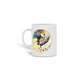 Nome do produto  CANECA PERSONALIZADA CRIATIVA EM CERÂMICA, 325ML C/02 LADOS BITCOIN GAME ON