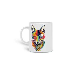 Nome do produto  CANECA PERSONALIZADA CRIATIVA EM CERÂMICA, 325ML C/02 LADOS COLOR FOX