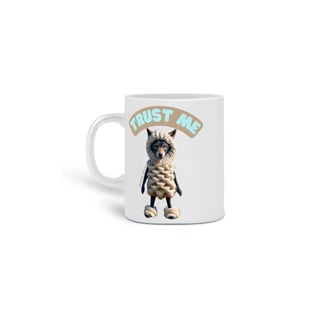 Nome do produto CANECA PERSONALIZADA CRIATIVA EM CERÂMICA, 325ML C/02 LADOS TRUST ME