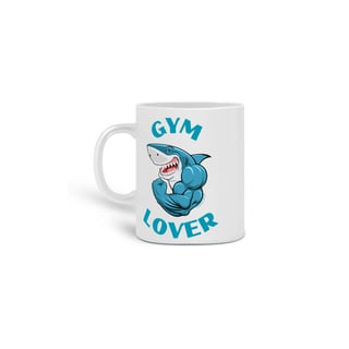 Nome do produto CANECA PERSONALIZADA CRIATIVA EM CERÂMICA, 325ML C/02 LADOS, GYM LOVER