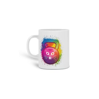 Nome do produto CANECA PERSONALIZADA CRIATIVA EM CERÂMICA, 325ML C/02 LADOS, KETTLEBELL 